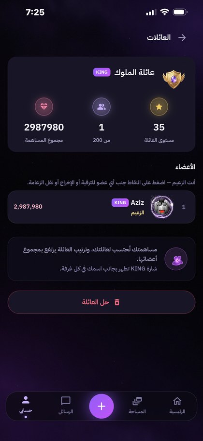 صفحة عائلة في WYNQ: الاسم والشارة والأعضاء